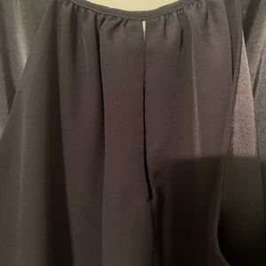 Express Sz Lg gray sleeveless dress w/elastic & belted waist. Pretty detail hem.
